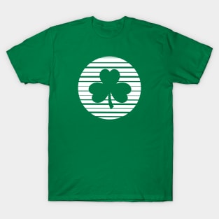 Shamrock Silhouette - White - St. Patricks Day T-Shirt